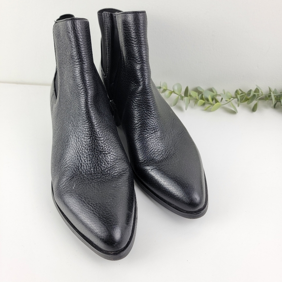 Franco Sarto Dallas Almond Toe Chelsea Heel Boots - Picture 3 of 12